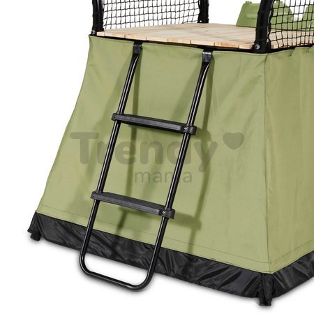 Hracia veža multifunkčná s hojdačkou Ivy play tower swing Exit Toys so stanom pieskoviskom a šmykľavkou kovová konštrukcia