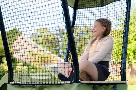 Hracia veža multifunkčná s 2 hojdačkami Ivy play tower double swing Exit Toys so stanom pieskoviskom a šmykľavkou kovová konštrukcia