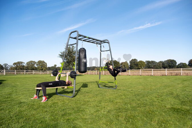 Multifunkčné fitness centrum GetSet Monkeybar MB200 Black Exit Toys rozšíriteľné s oceľovou konštrukciou ET54200050