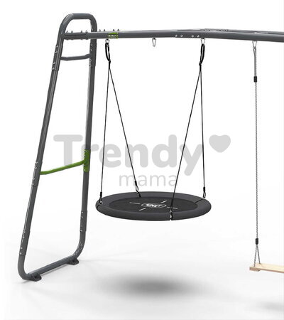 Multifunkčné fitness centrum  s futbalovou sieťou GetSet Monkeybar MB205 Grey Exit Toys rozšíriteľná s hojdačkami a basketbalovým košom oceľová konštr