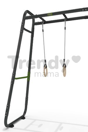 Multifunkčné fitness centrum GetSet Monkeybar MB210 Exit Toys rozšíriteľné s gymnastickými kruhmi hojdačkou a sieťou na šplhanie