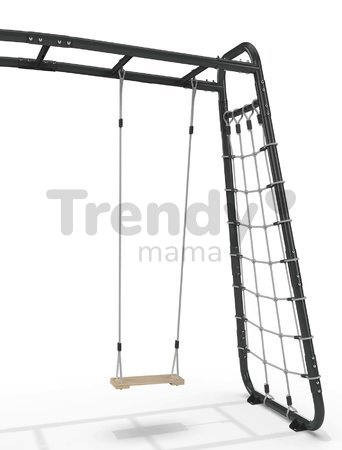 Multifunkčné fitness centrum GetSet Monkeybar MB210 Exit Toys rozšíriteľné s gymnastickými kruhmi hojdačkou a sieťou na šplhanie