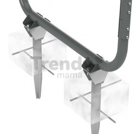 Multifunkčné fitness centrum s futbalovou sieťou GetSet Monkeybar MB305 Grey Exit Toys s gymnastickými kruhmi basketbalom a hojdačkami oceľová konštru