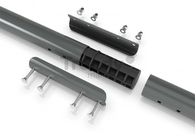 Multifunkčné fitness centrum s futbalovou sieťou GetSet Monkeybar MB305 Grey Exit Toys s gymnastickými kruhmi basketbalom a hojdačkami oceľová konštru