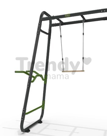 Multifunkčné fitness centrum GetSet Monkeybar MB330 Exit Toys rozšíriteľné s gymnastickými kruhmi boxovacím vrecom bradlami hrazdou a benchpress lavič