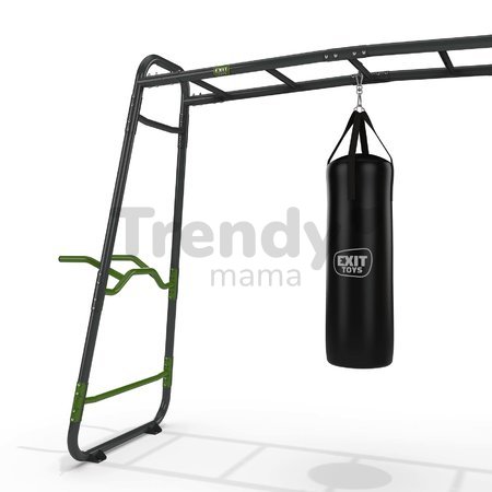 Multifunkčné fitness centrum GetSet Powerstation PS520 Exit Toys s boxovacím vrecom bradlami lavičkou lezeckou stenou a lanom na šplhanie