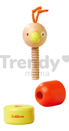 Drevená skladačka so skrutkovaním Zvieratká Screw Animals Friends Eichhorn 9 dielikov so psíkom myškou a kačičkou od 24 mes