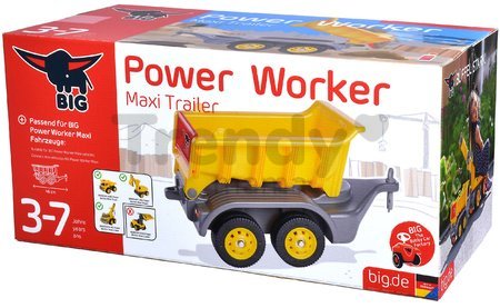 Príves ku všetkým odrážadlám Power Worker Maxi Trailer BIG s pohyblivou nákladnou plošinou nosnosť 25 kg