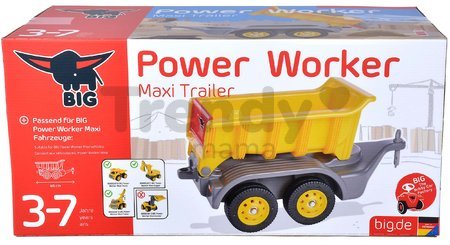 Príves ku všetkým odrážadlám Power Worker Maxi Trailer BIG s pohyblivou nákladnou plošinou nosnosť 25 kg