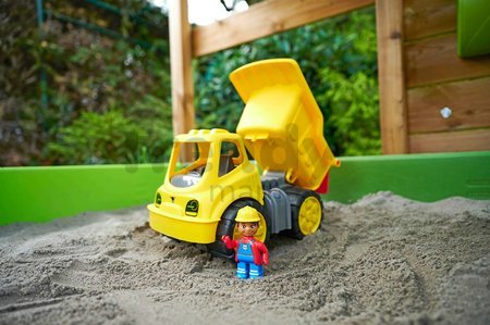 Nákladné auto Power Worker Dumper + Figurine BIG pracovný stroj 33 cm s gumenými kolesami od 2 rokov