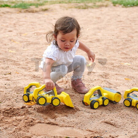 Cestný valec s rukoväťou Power Worker Griffy Bulldozer BIG pracovný stroj 25 cm s gumenými kolesami od 12 mes BIG54852
