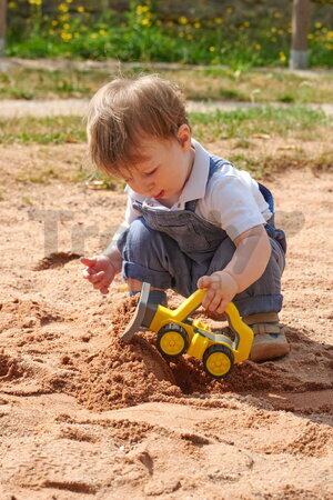 Pluh s rukoväťou Power Worker Griffy Plow Blade BIG pracovný stroj 25 cm s gumenými kolesami od 12 mes
