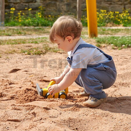 Pluh s rukoväťou Power Worker Griffy Plow Blade BIG pracovný stroj 25 cm s gumenými kolesami od 12 mes