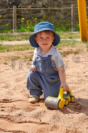 Cestný valec s rukoväťou Power Worker Griffy Bulldozer BIG pracovný stroj 25 cm s gumenými kolesami od 12 mes BIG54852