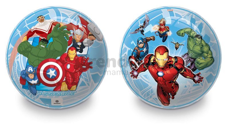 Rozprávková lopta Avengers Mondo gumená 14 cm