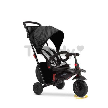 Trojkolka skladacia smarTfold 700 Black 8v1 smarTrike čierna s otočným sklápateľným sedadlom TouchSteering s EVA kolesami od 6 mes