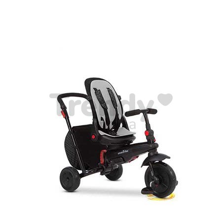 Trojkolka skladacia smarTfold 700 Black 8v1 smarTrike čierna s otočným sklápateľným sedadlom TouchSteering s EVA kolesami od 6 mes