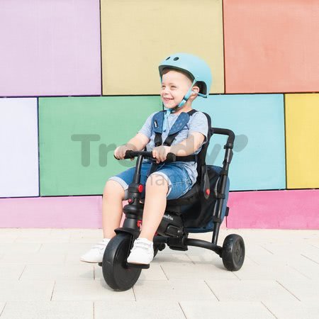 Trojkolka skladacia smarTfold 700 Blue 8v1 smarTrike modrá s otočným sklápateľným sedadlom TouchSteering s EVA kolesami od 6 mes