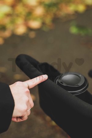 Trojkolka a kočík skladacia STR7 Urban 7v1 smarTrike čierna so sklápateľným sedadlom TouchSteering s EVA kolesami od 6 mes