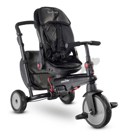 Trojkolka a kočík skladacia STR7 Urban 7v1 smarTrike čierna so sklápateľným sedadlom TouchSteering s EVA kolesami od 6 mes
