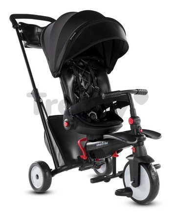 Trojkolka a kočík skladacia STR7 Urban 7v1 smarTrike čierna so sklápateľným sedadlom TouchSteering s EVA kolesami od 6 mes