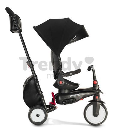 Trojkolka a kočík skladacia STR7 Urban 7v1 smarTrike čierna so sklápateľným sedadlom TouchSteering s EVA kolesami od 6 mes