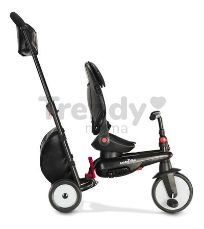Trojkolka a kočík skladacia STR7 Urban 7v1 smarTrike čierna so sklápateľným sedadlom TouchSteering s EVA kolesami od 6 mes
