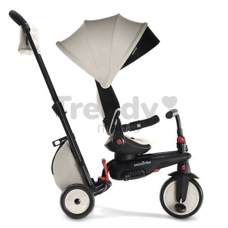 Trojkolka a kočík skladacia STR7J Warm Grey 7v1 smarTrike šedá so sklápateľným sedadlom Touch Steering s EVA kolesami od 6 mes