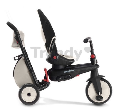 Trojkolka a kočík skladacia STR7J Warm Grey 7v1 smarTrike šedá so sklápateľným sedadlom Touch Steering s EVA kolesami od 6 mes