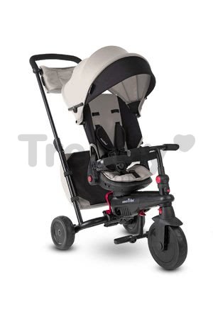 Trojkolka skladacia smarTfold 700S Warm Grey 7v1 smarTrike šedo-béžová so sklápateľným sedadlom TouchSteering s EVA kolesami od 6 mes