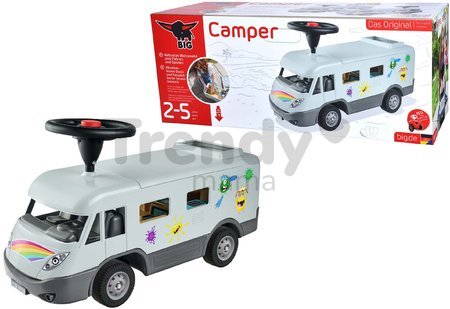 Odrážadlo obytný karavan Camper BIG s komplet výbavou pre 12 cm postavičku a protišmykové kolesá a klaksón od 24 mes