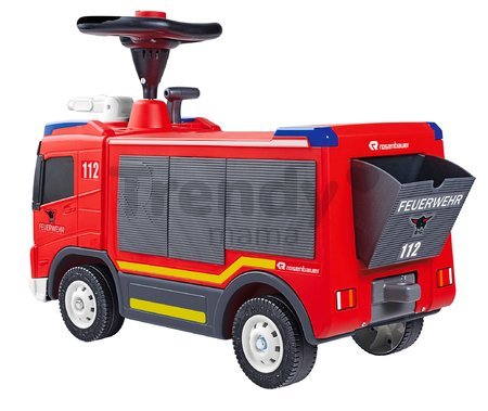 Odrážadlo požiarne auto Volvo Fire Truck BIG s reálnym dizajnom s funkčnou striekačkou a odkladacím priečinkom od 24 mes