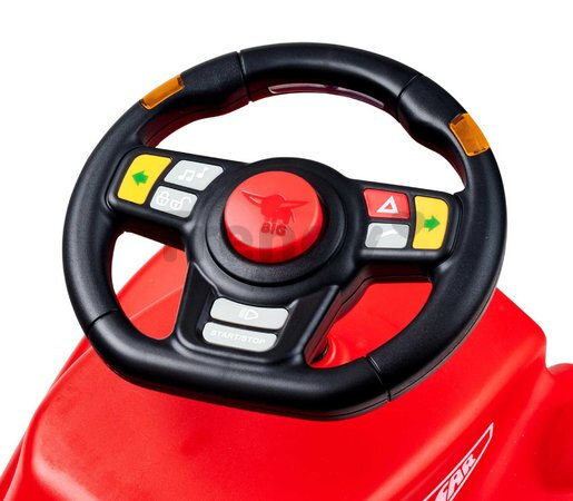 Multifunkčný volant s LED smerovkami k odrážadlám BIG s klaksónom 8 zvukov od 12 mes