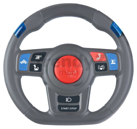 Interaktívny volant s modrými LED svetlami Rescue Sound Wheel BIG s klaksónom 8 zvukov k odrážadlám Classic&Next&Neo a traktorom BIG od 12 mes