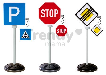 Dopravné značky na ihrisko Traffic Signs BIG 3 druhy s 5 symbolmi výška 69 cm