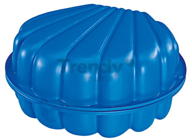 Pieskovisko dvojdielne Mušľa Watershell Blue BIG objem 2*20 kg na vodu a piesok 74*88*21 cm modré od 18 mes