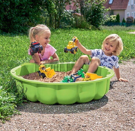 Pieskovisko dvojdielne Mušľa Watershell Green BIG objem 2*20 kg na vodu a piesok 74*88*21 cm zelené od 18 mes