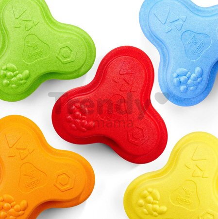 Balančné kamene s povrchovou textúrou Heppy Rocks BIG 5 nášľapných kociek pre rozvoj rovnováhy nosnosť 120 kg od 12 mes