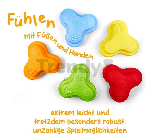 Balančné kamene s povrchovou textúrou Heppy Rocks BIG 5 nášľapných kociek pre rozvoj rovnováhy nosnosť 120 kg od 12 mes