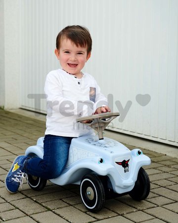 Odrážadlo auto Bobby Car Classic Blowball BIG modré s klaksónom a trendy nálepkami od 12 mes