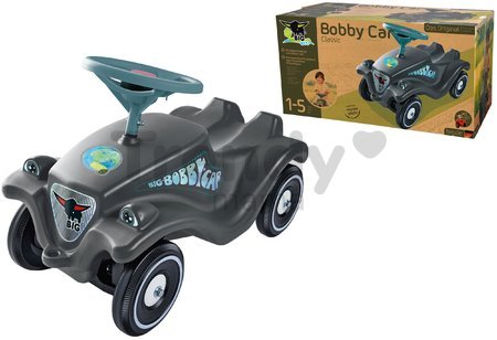 Odrážadlo auto Bobby Car Classic Eco BIG ekologické šedé s klaksónom a trendy nálepkami od 12 mes