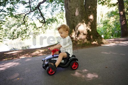 Odrážadlo auto Bobby Car Classic Little Rocker BIG čierne s klaksónom a rockovými nálepkami od 12 mes