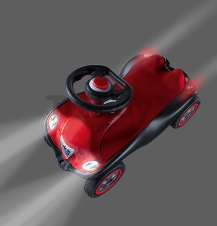 Odrážadlo auto Next 2.0 Bobby Car Red BIG červeno-čierne so zvukom svetlom a špeciálnym nárazníkom od 12 mes