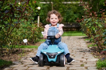 Odrážadlo auto Bobby Car Neo Azur BIG azúrové zvukové s 3-vrstvovými tichými kolesami a mriežkovanou maskou od 12 mes