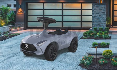 Odrážadlo auto Bobby AMG GT BIG so zvukom a realistickými detailmi z dielne Mercedes šedé od 18 mes