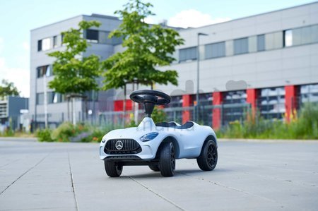 Odrážadlo auto Bobby AMG GT BIG so zvukom a realistickými detailmi z dielne Mercedes šedé od 18 mes