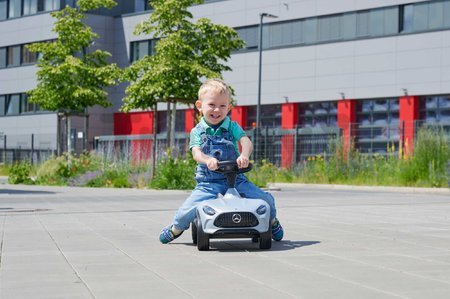Odrážadlo auto Bobby AMG GT BIG so zvukom a realistickými detailmi z dielne Mercedes šedé od 18 mes