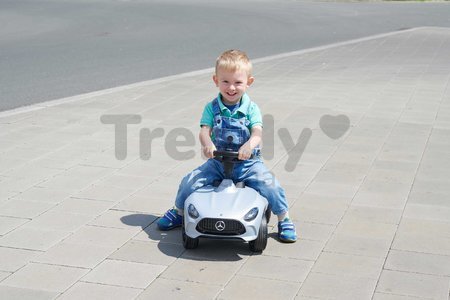 Odrážadlo auto Bobby AMG GT BIG so zvukom a realistickými detailmi z dielne Mercedes šedé od 18 mes