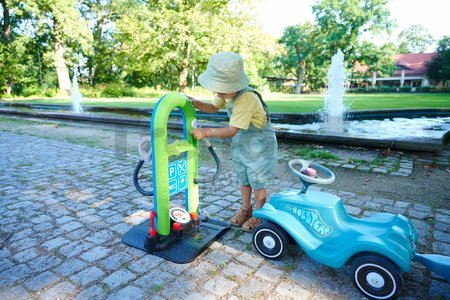 Benzínová pumpa a elektro nabíjanie všetkých odrážadiel Bobby Car Service Station BIG obojstranná s rampou od 18 mes