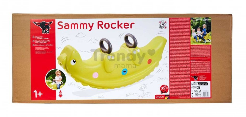Hojdačka Dinosaurus Sammy Dino Rocker BIG zelená obojstranná od 12 mes